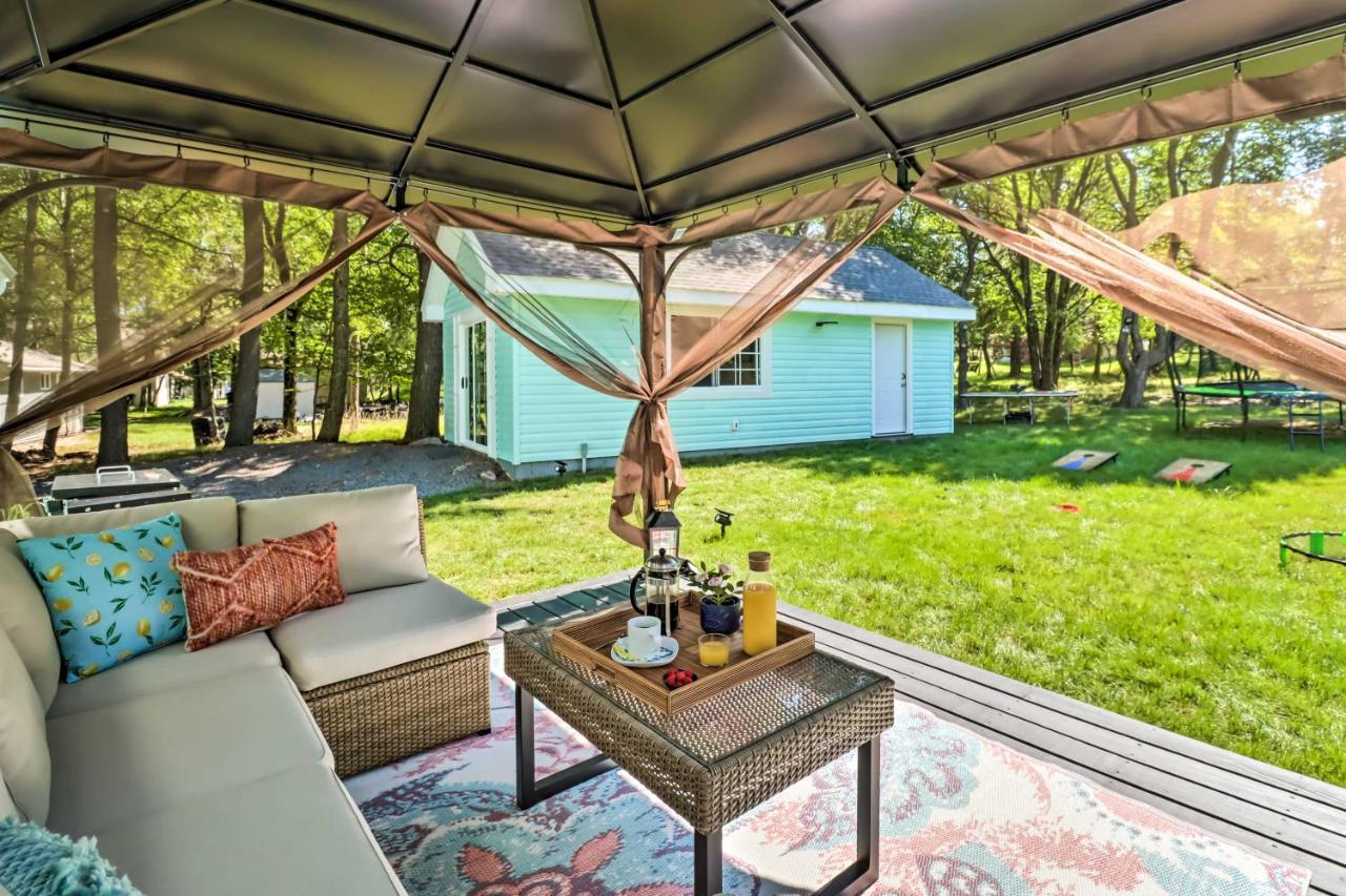 Pocono Mountain Escape With Game Room Walk To Lake! Albrightsville Exterior foto