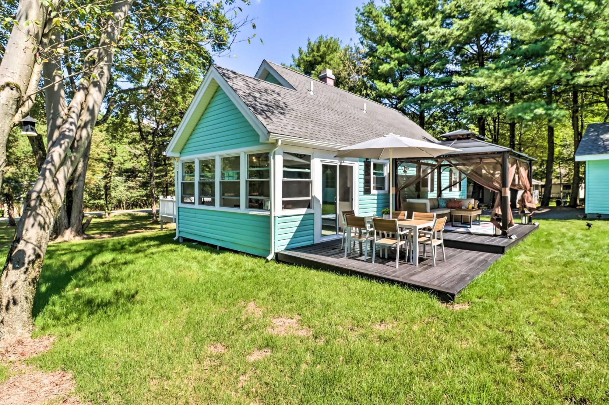 Pocono Mountain Escape With Game Room Walk To Lake! Albrightsville Exterior foto