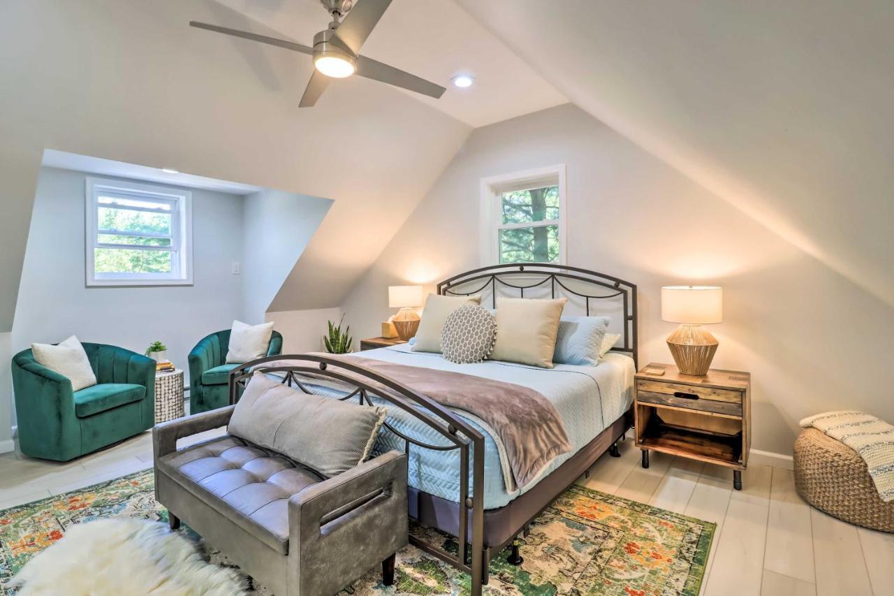 Pocono Mountain Escape With Game Room Walk To Lake! Albrightsville Exterior foto